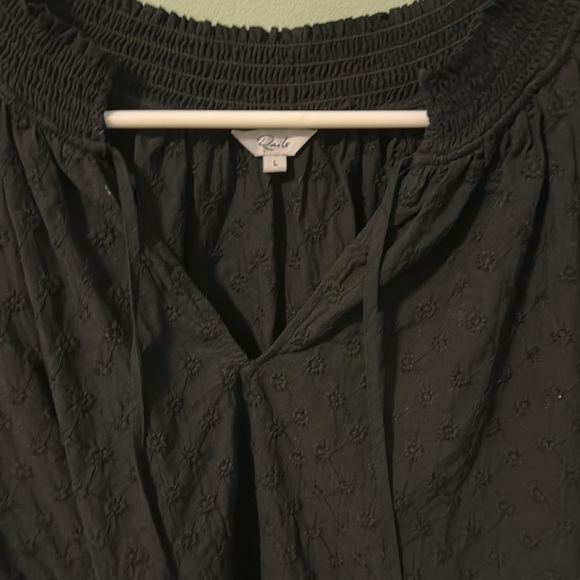 Rails Black Paris Embroidered Daisies Top - Picture 9 of 12